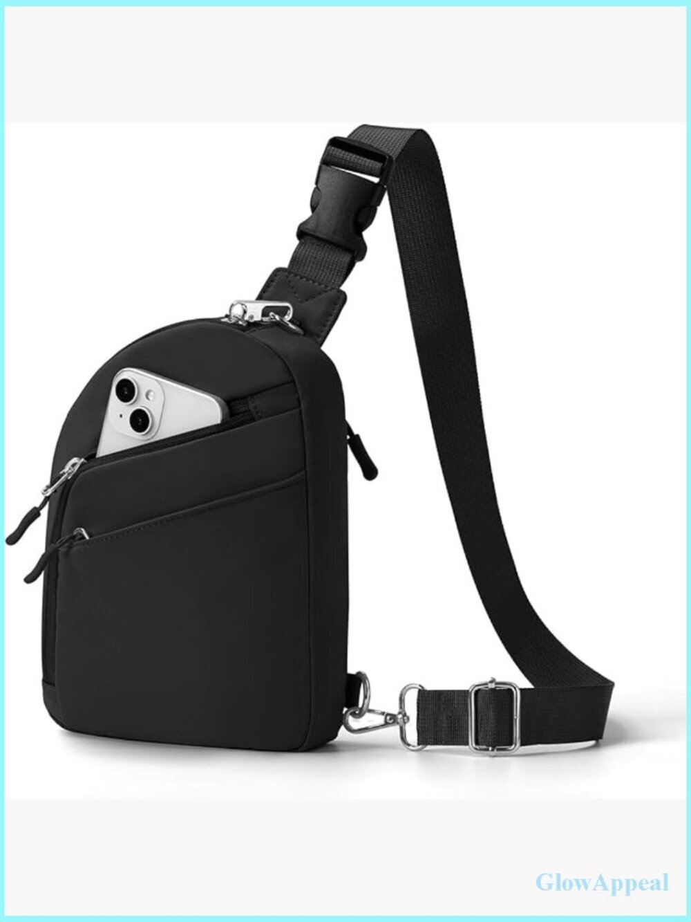 Anti Theft Crossbody Bag with RFID Blocking Locking Zipper Travel Sling Purse